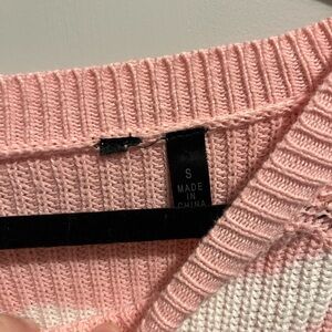 Pink Crew Neck Sweater
